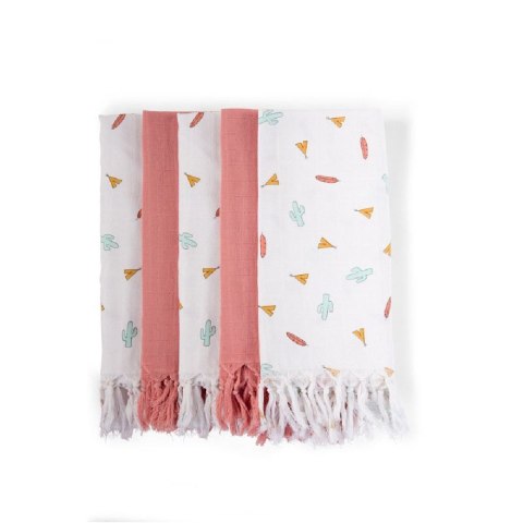 Childhome Pieluszki tetrowe z frędzlami zestaw 5 szt. Tipi