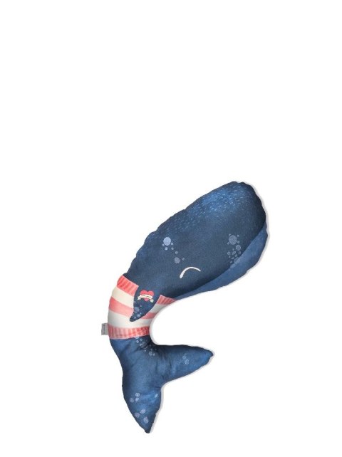 Baby Bites Poduszka do karmienia Whale 55 x 35 cm Navy Blue