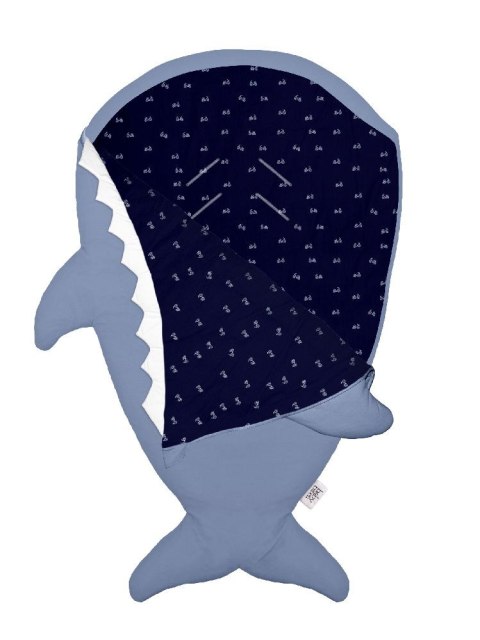 Baby Bites Śpiworek Shark (1-18 m) Bikes Slate Blue