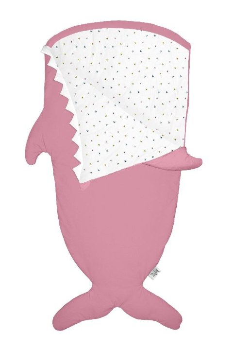 Baby Bites Śpiworek light Shark (2-6 l) Flies Pink