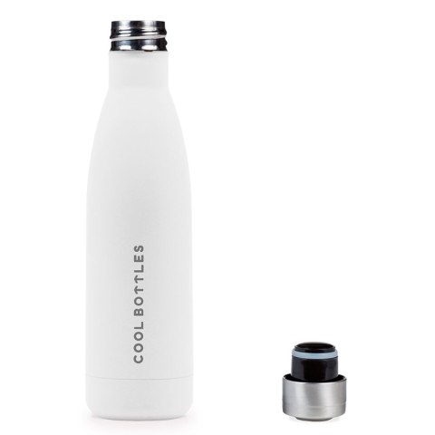 Cool Bottles Butelka termiczna 500 ml Double cool Mono White