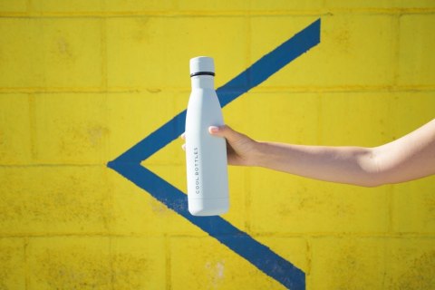 Cool Bottles Butelka termiczna 500 ml Double cool Mono White