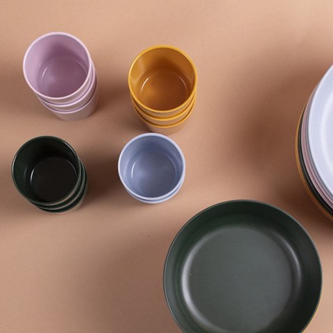 Filibabba Bambusowy zestaw obiadowy Light Lavender