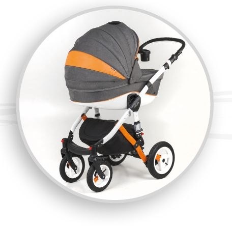 BARLETTA RAINBOW COLLECTION 3W1 ADAMEX wózek dziecięcy - Polski Produkt