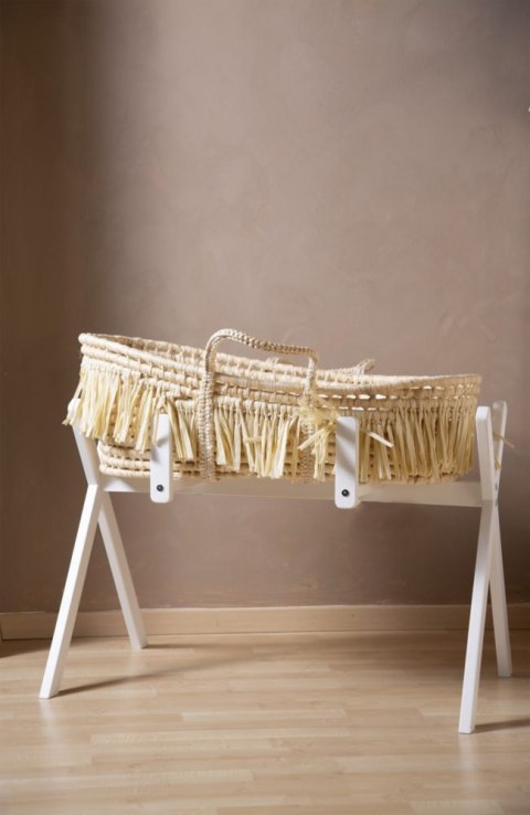 Childhome Kosz Mojżesza Boho z kukurydzy + materacyk