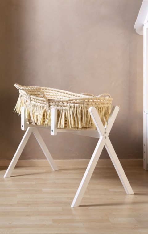 Childhome Kosz Mojżesza Boho z kukurydzy + materacyk