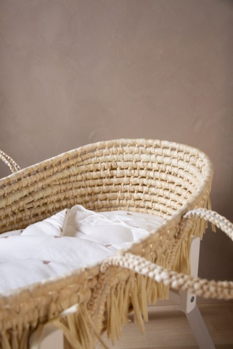 Childhome Kosz Mojżesza Boho z kukurydzy + materacyk