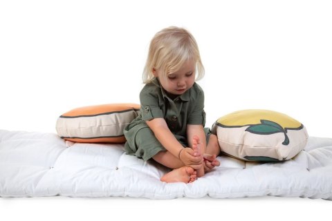 Childhome Poduszka kanwas Cytryna