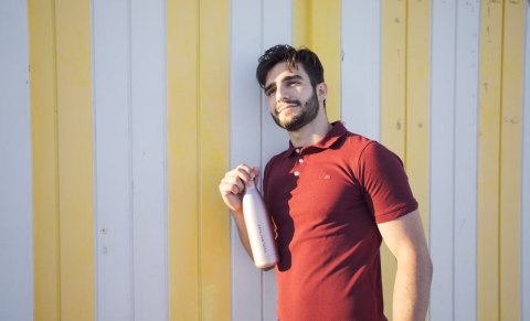 Cool Bottles Butelka termiczna 350 ml Double cool Metallic Rose