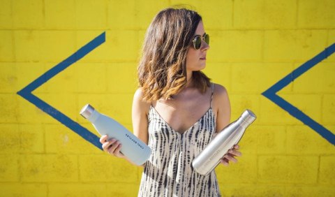 Cool Bottles Butelka termiczna 350 ml Double cool Metallic Silver