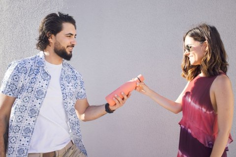 Cool Bottles Butelka termiczna 350 ml Double cool Pastel Coral