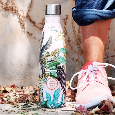 Cool Bottles Butelka termiczna 500 ml Double cool Tropical Jungle Pink
