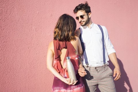 Cool Bottles Butelka termiczna 750 ml Double cool Metallic Gold