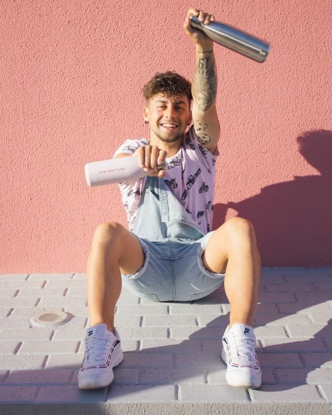 Cool Bottles Butelka termiczna 750 ml Double cool Metallic Silver