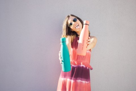 Cool Bottles Butelka termiczna 750 ml Double cool Pastel Coral