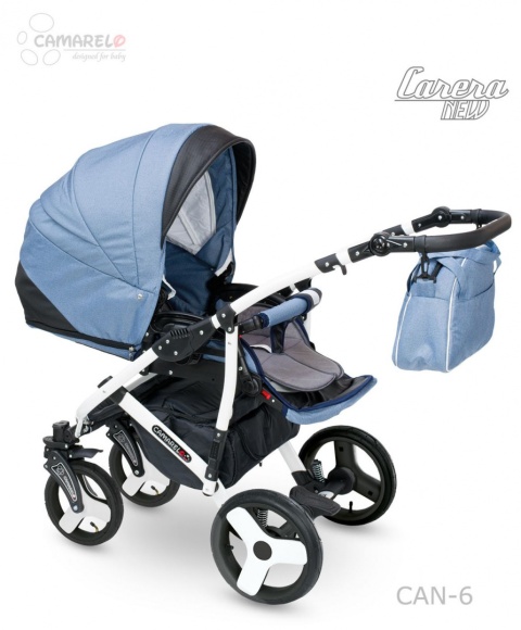 CARERA NEW 3w1 Camarelo wózek wielofunkcyjny z fotelikiem Carlo - CAN-6