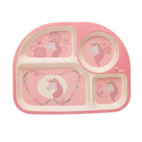 B-EKO Zestaw naczyń z kukurydzy Pink Jednorożec
