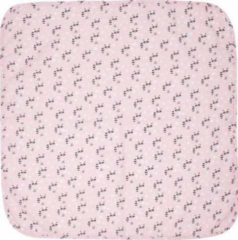 Muślinowy Otulacz 110x110 LUMA Racoon Pink