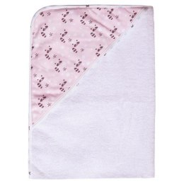 Ręcznik kąpielowy z kapturem LUMA Racoon Pink