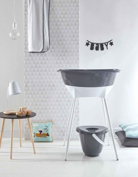 Zestaw kąpielowy 8 elem.LUMA Dark Grey