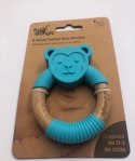 B-Gryzak drewniano-silikonowy Animals Blue Monkey