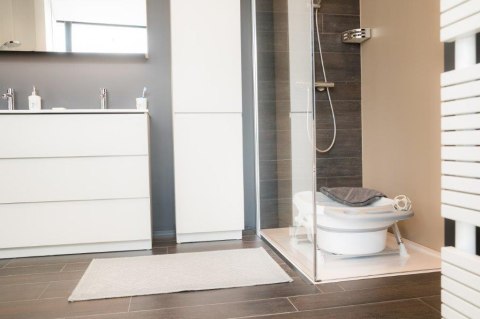 B-Składana wanna prysznicowa Grey/white