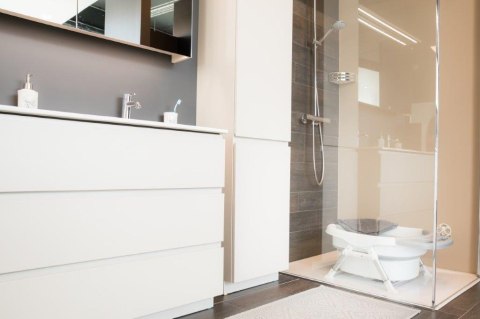 B-Składana wanna prysznicowa Grey/white