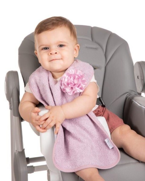 B-Śliniaczek Eco organic Flower pink