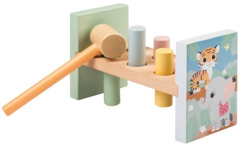 Drewniana przebijanka z młotkiem The Wildies Famil