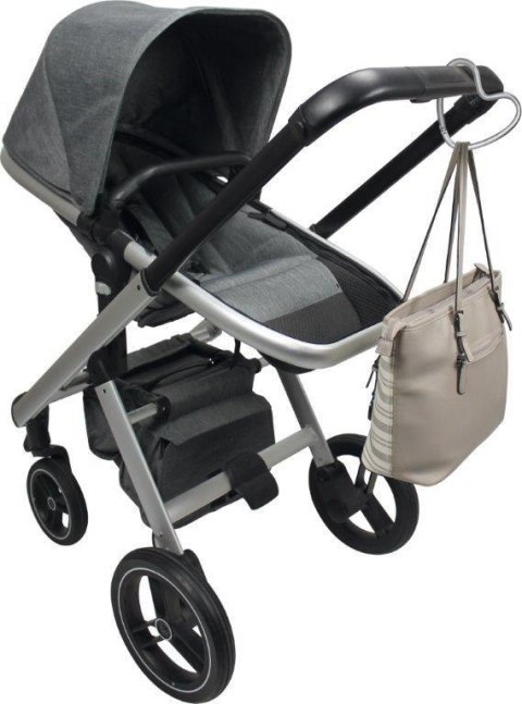 Hak/zaczep do wózka serce Matt Silver