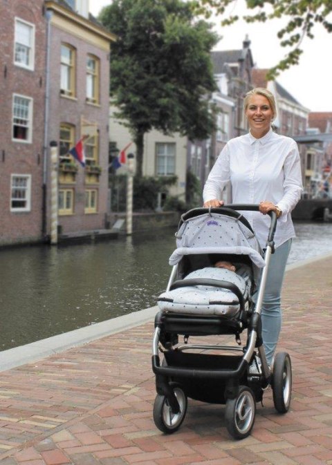 Śpiworek do fotelika 0-9m Crowns grey