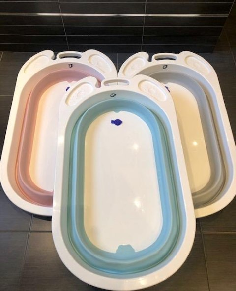 Wanienka składana dla niemowląt Wave Pink TB