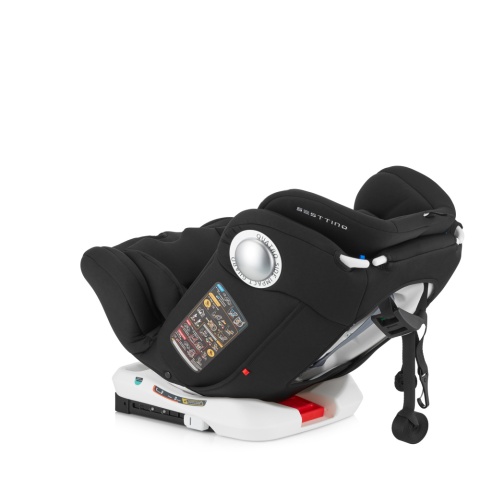 Massiv Sesttino 0-36 kg tyłem do 18kg, obrotowy 360° fotelik samochodowy z Isofix - Black