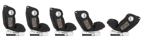 Massiv Sesttino 0-36 kg tyłem do 18kg, obrotowy 360° fotelik samochodowy z Isofix - Black