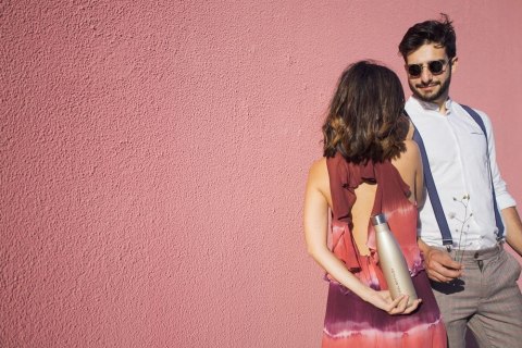 Cool Bottles Butelka termiczna 500 ml Double cool Metallic Gold