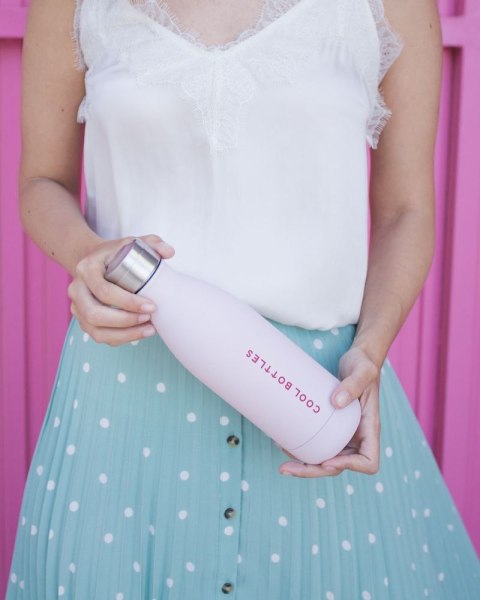 Cool Bottles Butelka termiczna 500 ml Double cool Pastel Pink