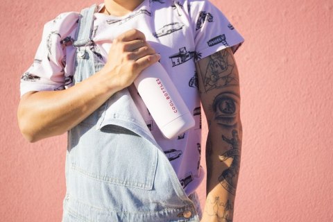 Cool Bottles Butelka termiczna 500 ml Double cool Pastel Pink