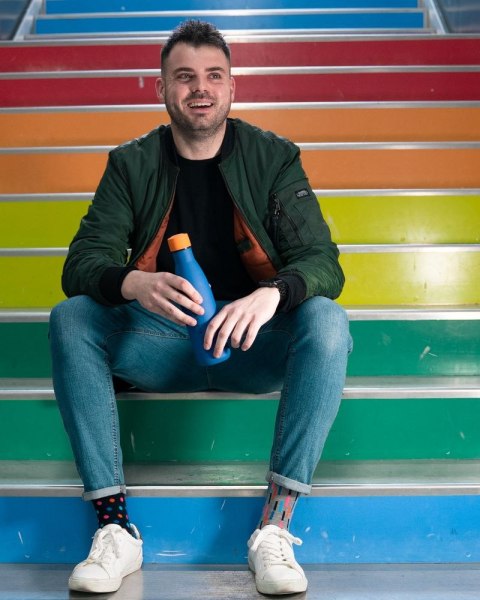 Cool Bottles Butelka termiczna 750 ml Double cool Vivid Blue