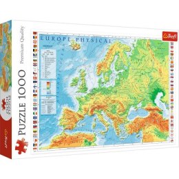 Puzzle 1000el Mapa fizyczna Europy 10605 Trefl p6