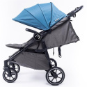 EASY TWIN 4.0 Baby Monsters wózek dziecięcy bliźniaczy do 22kg wersja spacerowa - Atlantic / Black Frame