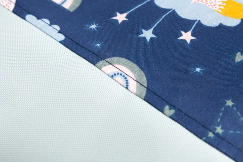 SENSILLO Kosz na zabawki Medium 35X47cm LISKI GRANATOWE