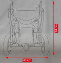 CANILLO CAMARELO 3W1 wózek wielofunkcyjny z fotelikiem KITE 0-13kg - Polski Produkt CN-6