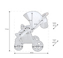 MOMMY GLOSSY 3w1 BabyActive wózek głęboko-spacerowy + fotelik samochodowy Kite 0-13kg - Mg 04 Space Gray