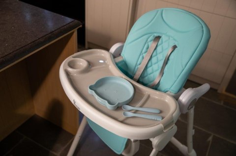 B-Talerzyk silikonowy Bear z przyssawką Blue mint