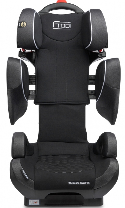 Frodi GRAPHITE Caretero fotelik samochodowy dla starszaków 15-36kg rośnie z dzieckiem