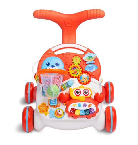 Pchacz Stoliczek 2w1 SPARK ORANGE zabawka edukacyjna Activity Toyz by Caretero