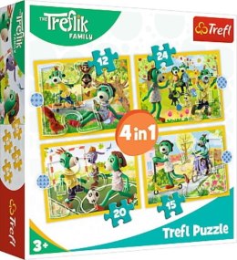 Puzzle 4w1 Wspólne zabawy Treflików. Rodzina Treflików 34358 Trefl p8