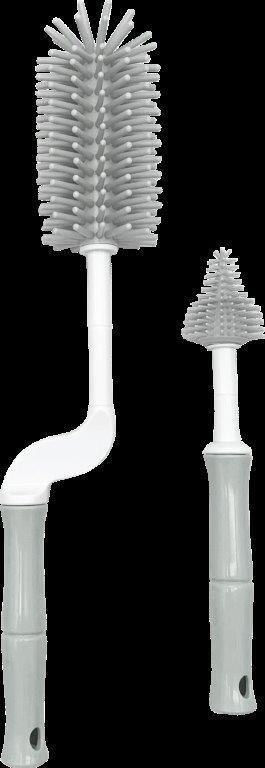 B-Szczotki do butelek i smoczków zestaw Grey