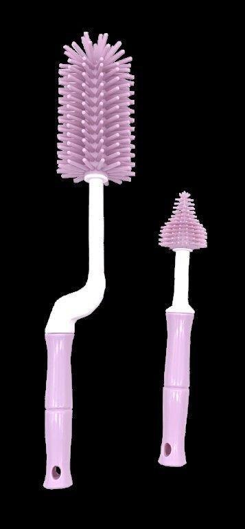 B-Szczotki do butelek i smoczków zestaw Pink