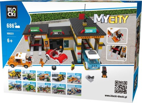 Klocki Blocki MyCity Stacja Obsługi 686 el.